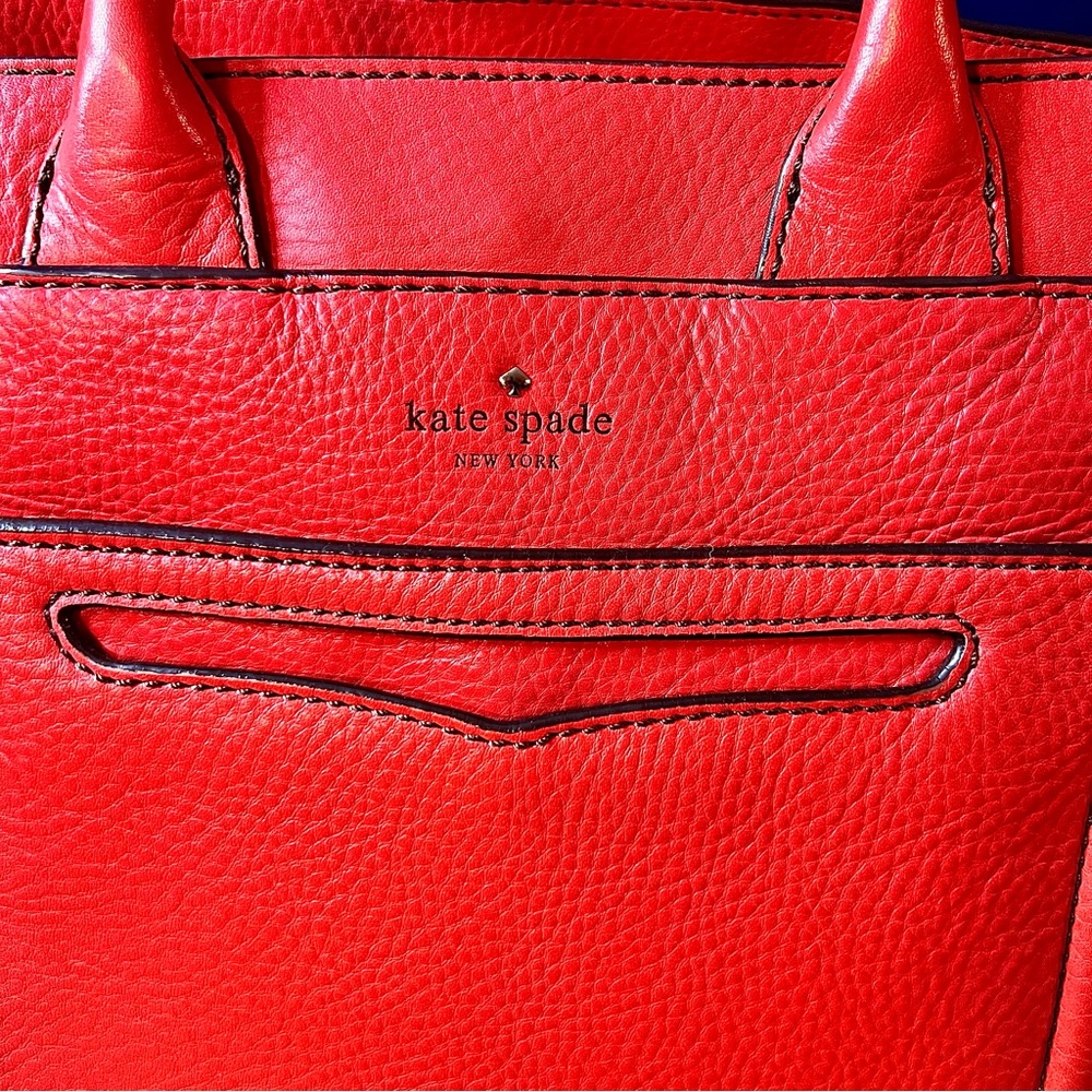 Kate Spade New York Claremont Drive Marcella Leather Tote Red ❤️‍🔥❤️‍🔥 - Picture 2 of 13